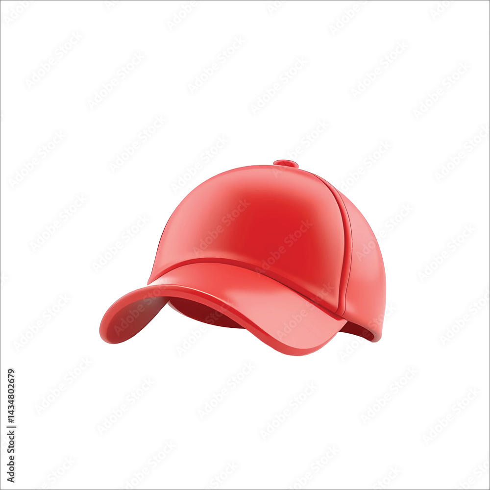 3d render red hat illustration 3d render red hat illustration