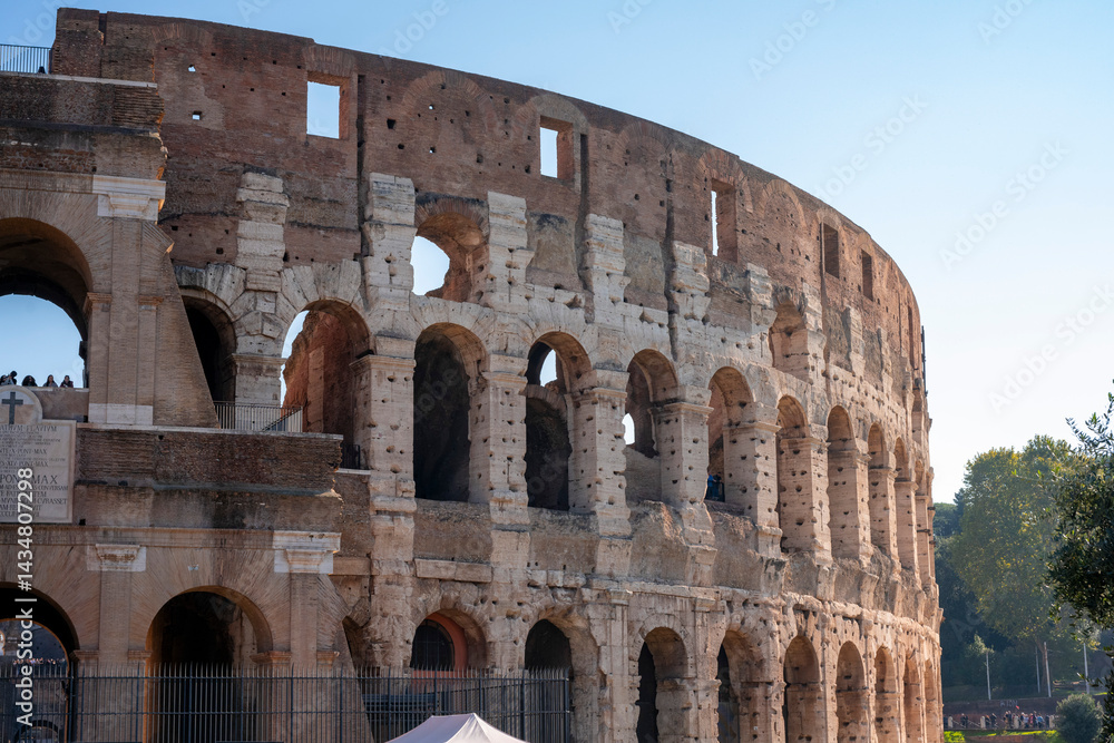 Castel Sant'Angelo, also known as Mausoleum of Hadrian, is a towering rotunda in Parco Adriano, Rome, Italy. It was initially commissioned by the Roman Emperor Hadrian as a mausoleum for himself and h