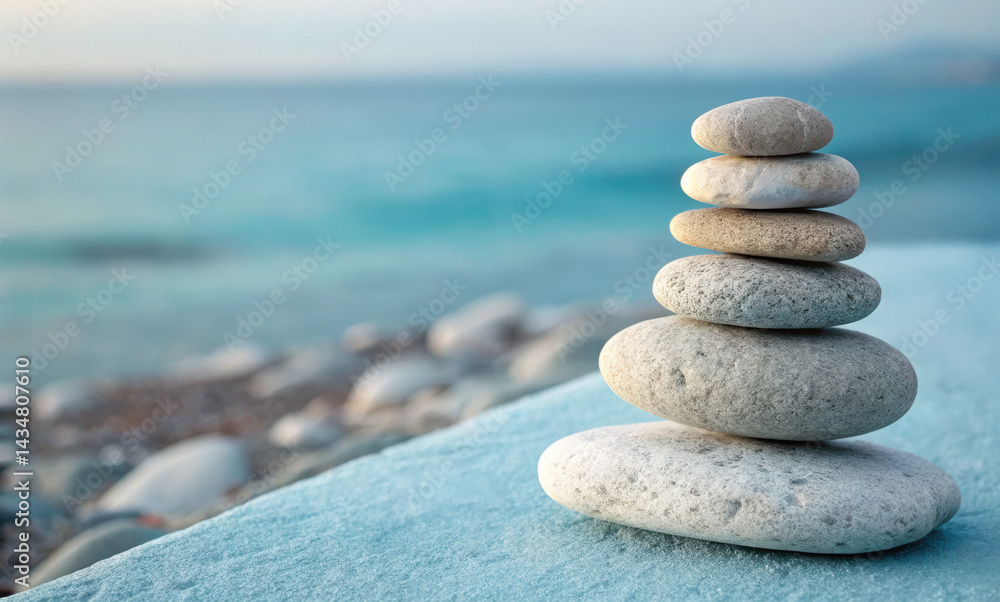 Azure toned scene, A serene close-up of smooth pebbles on a pale blue surface, evoking tranquility and natural beauty. Blue Indigo Theme Background. Azure toned scene, A serene close-up of smooth pebbles on a pale blue surface, evoking tranquility and natural beauty. Blue Indigo Theme Background.