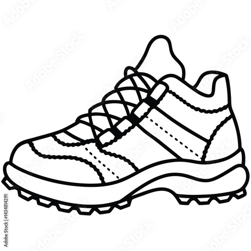black and white sneaker outline clip art preview