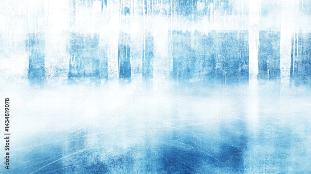 Fototapeta premium Frozen Winter Background Icy Texture Blue Abstract