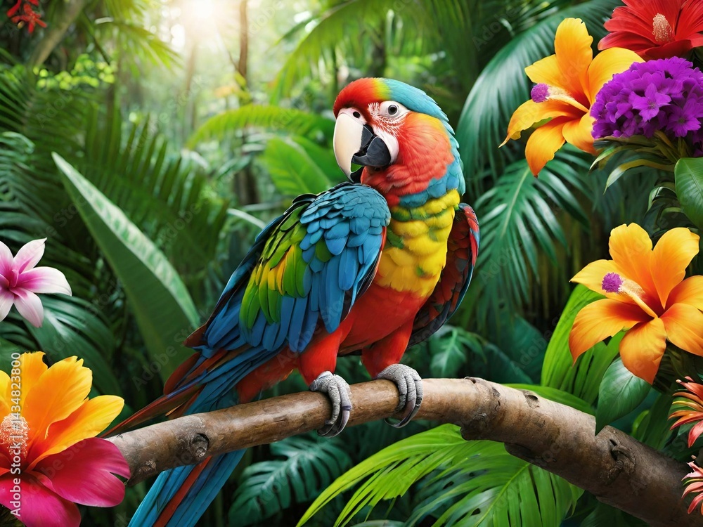 Obraz premium parrot bird in nature