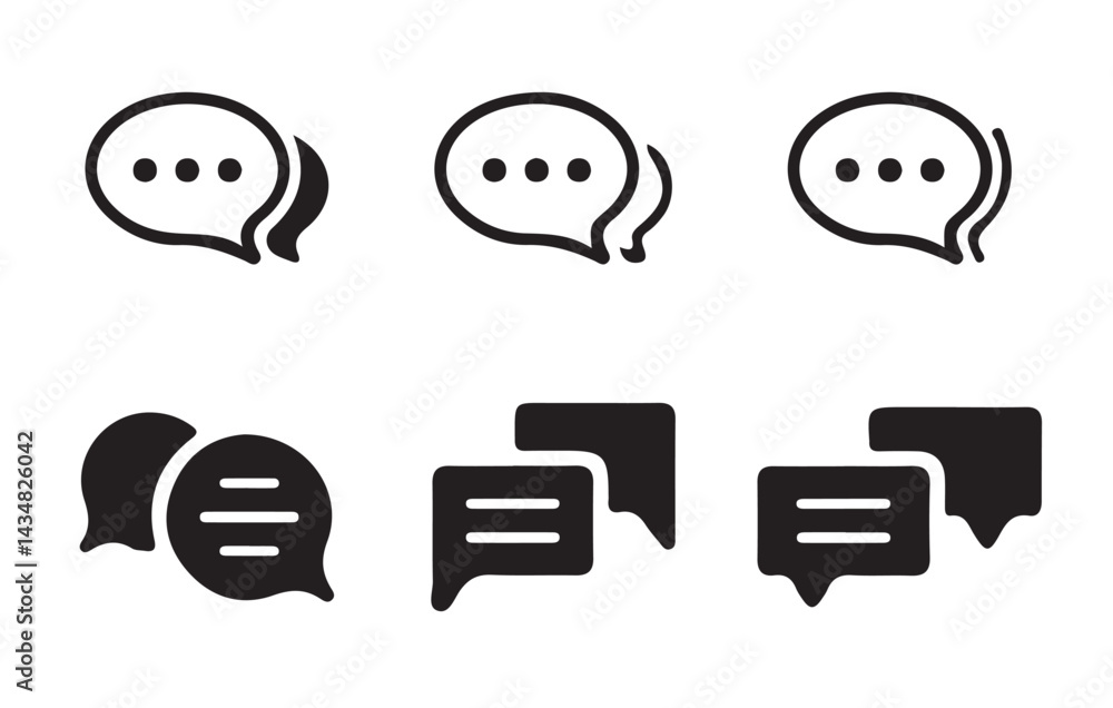 Text, Chat, message, icon set, Chat speech bubble, Social media message. Vector illustration Eps 10 Text, Chat, message, icon set, Chat speech bubble, Social media message. Vector illustration Eps 10