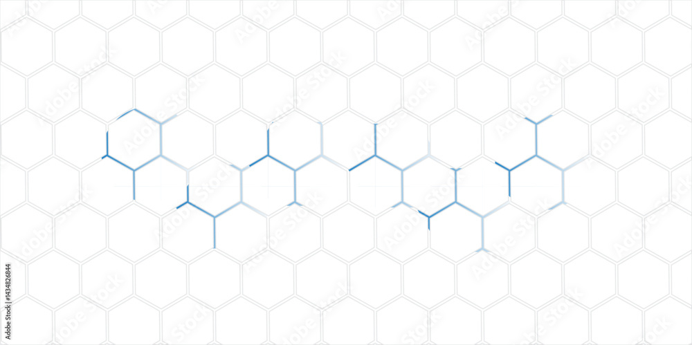 Naklejka premium Abstract geometric design with seamless hexagonal honeycomb pattern creates a textured vector illustration