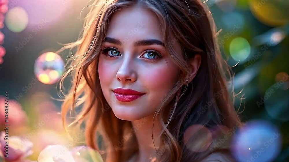 A gentle, ethereal glow emanates from the center, subtly introducing spectral hues around highlights and edges A gentle, ethereal glow emanates from the center, subtly introducing spectral hues around highlights and edges
