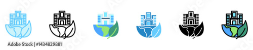 Corporate multi style, mini illustration icon. use for modern concept, print, UI, UX kit, web and app development. Vector EPS 10, related to business, green industry, eco friendly and economy .