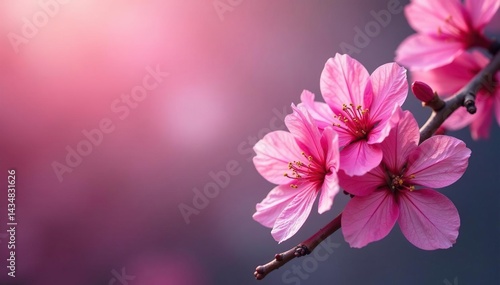 Wallpaper Mural Vibrant full bloom sakura, overlapping petals, rich color gradient, nature, photography Torontodigital.ca