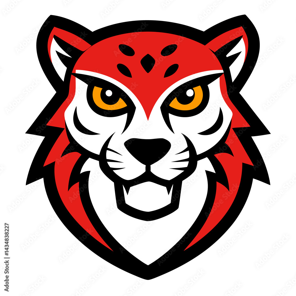 Fototapeta premium Urban Cheetah mascot logo vector