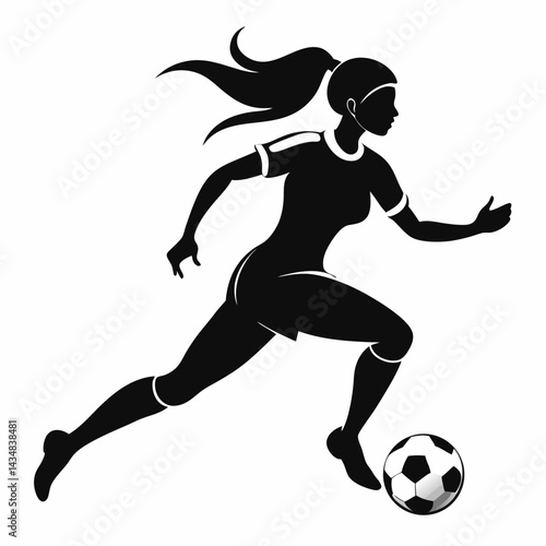 soccer player silhouette