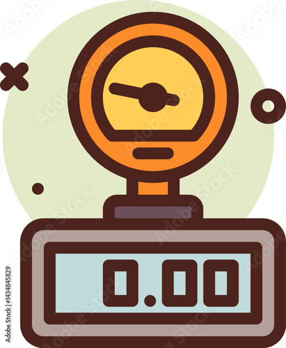 gauge illustration on a white background     