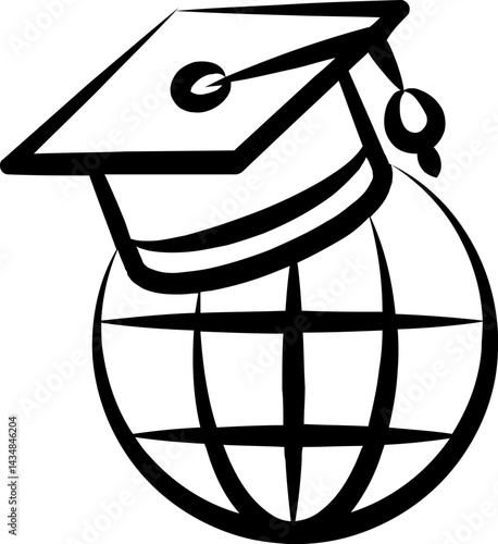 global education illustration on a white background     