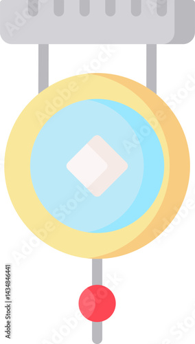 gong illustration on a white background     