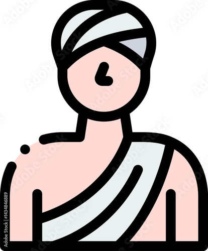 guru illustration on a white backgr