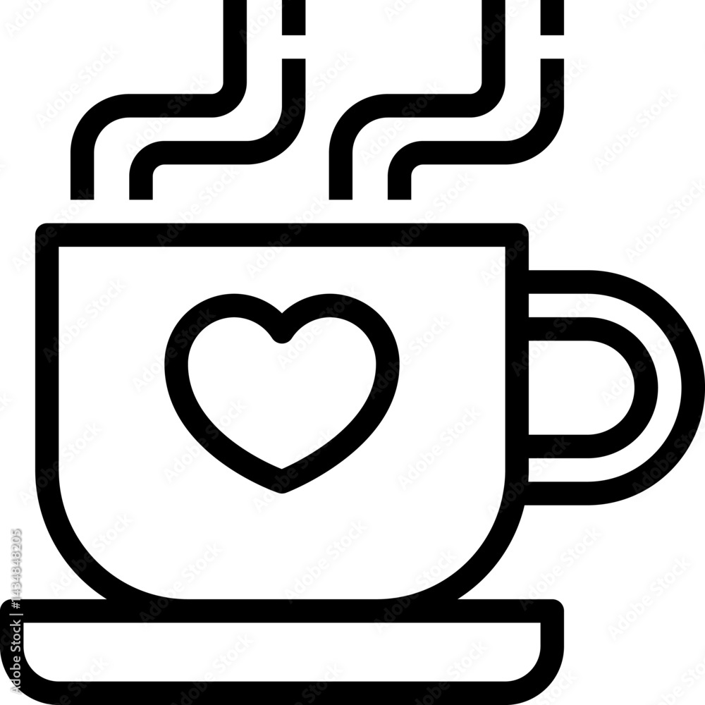 hot coffee illustration on a white backgro hot coffee illustration on a white backgro