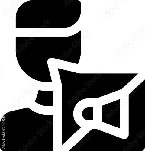 inability to speak illustration on a white background    