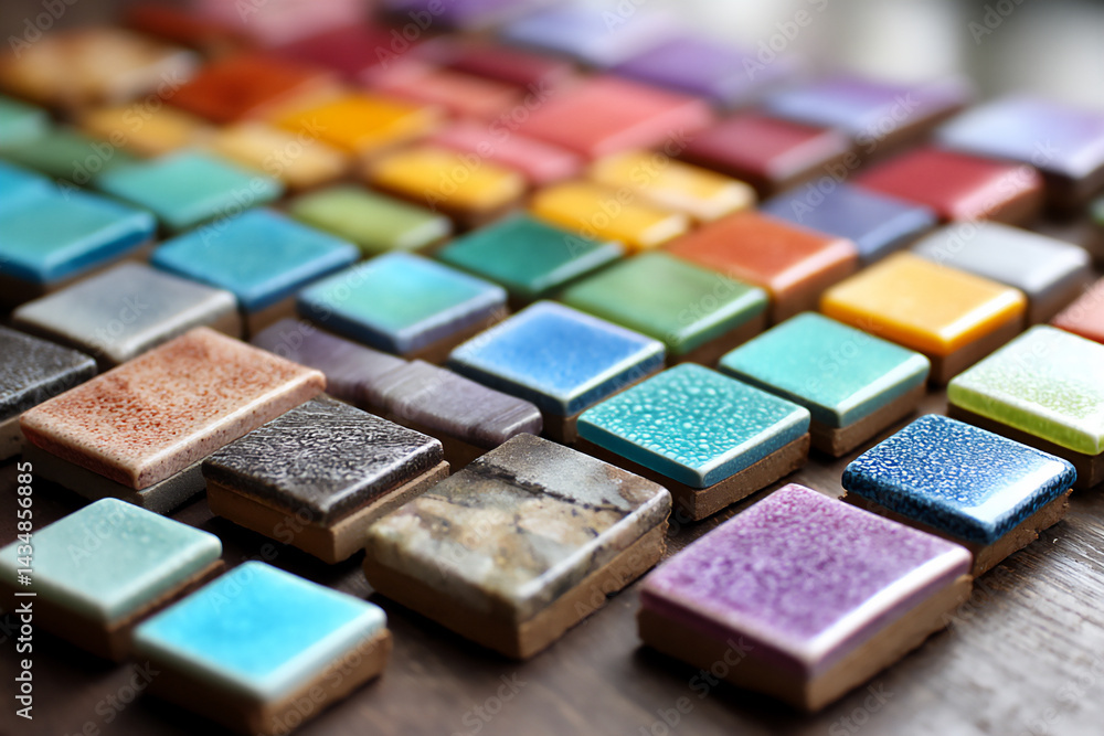 Fototapeta premium name: empty mosaic tiles
