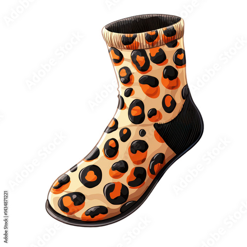 Wallpaper Mural Wool Socks with Subtle Snowflake Patterns in Navy isolated on transparent background Torontodigital.ca