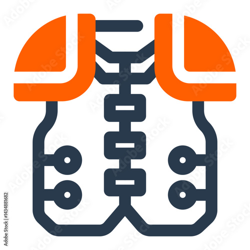 Lacrosse Pads and Chest Protector Icon