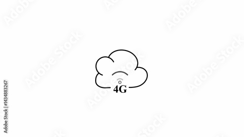 5G icon symbol vector internet icon on white background. for banner logo web design