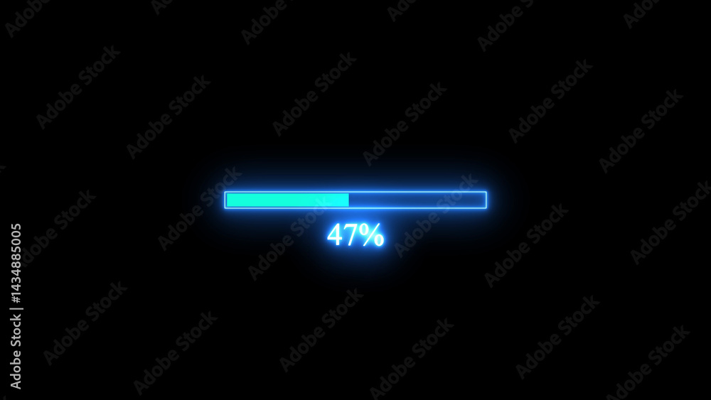 simple glow loading bar icon illustration simple glow loading bar icon illustration
