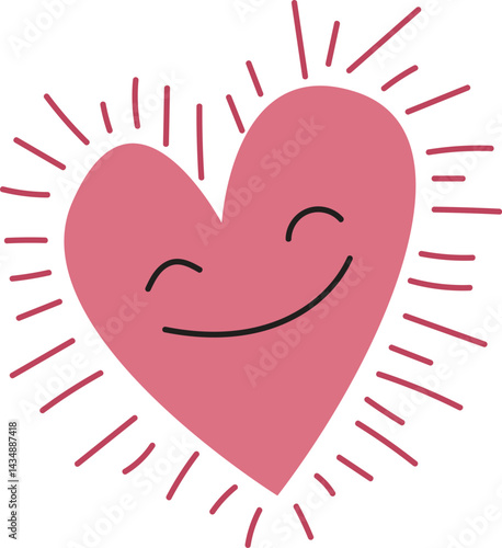 Loving Heart Vector for Emotional Expression
