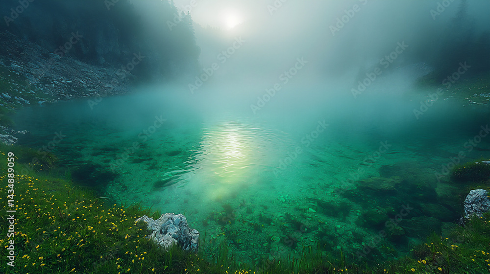 Naklejka premium emerald veil,