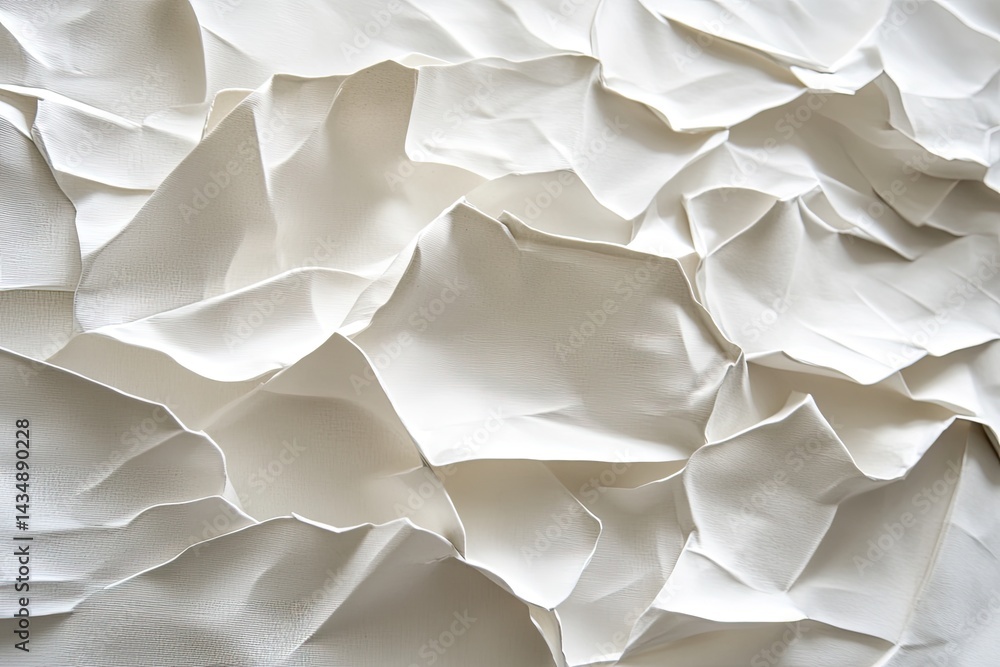 Crinkled White Fabric Texture Crinkled White Fabric Texture