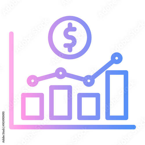 analytics Line Gradient Icon