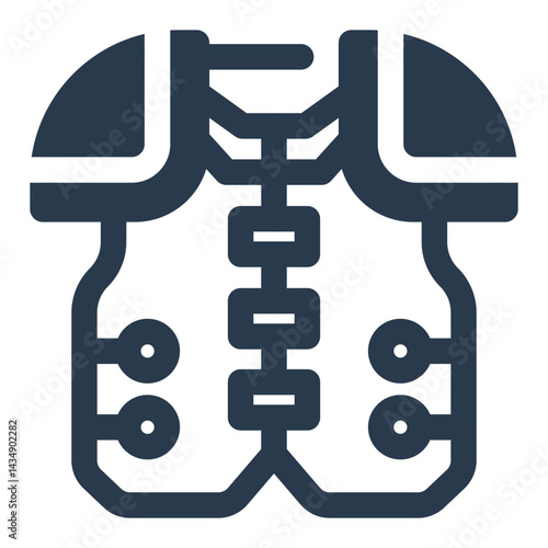 Lacrosse Pads and Chest Protector Icon