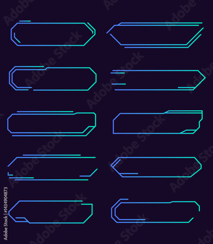 Modern futuristic lower thirt