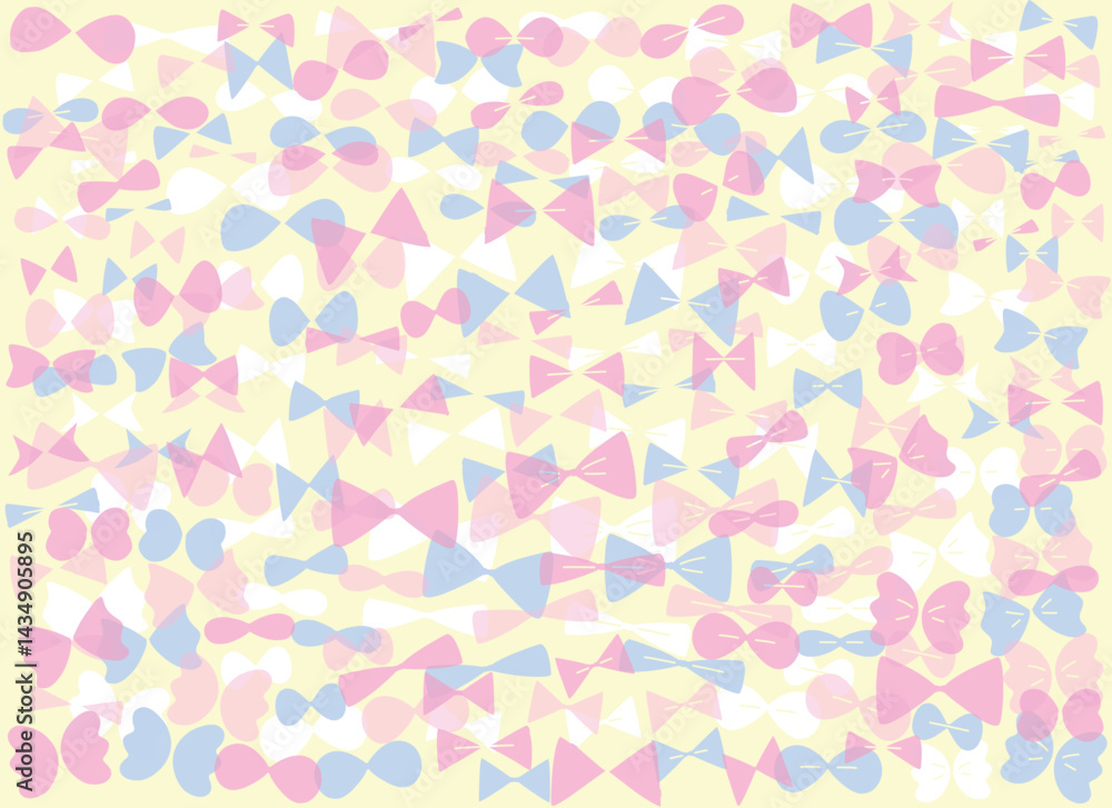 custom made wallpaper toronto digitalカラフルなリボン柄の背景イラスト素材