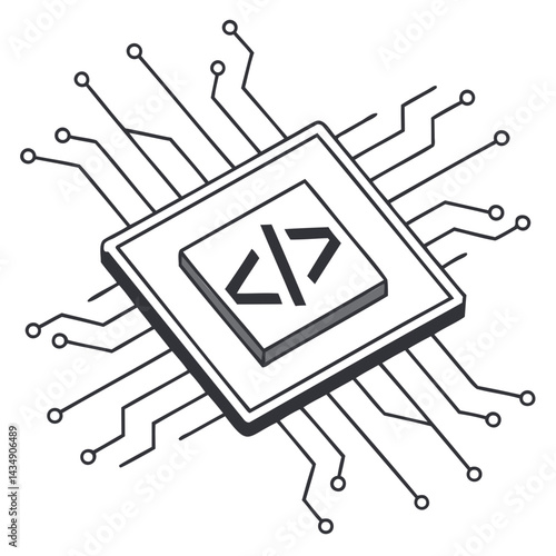 Software Development glyph solid icon silhouette vector art can be applied anywhere 