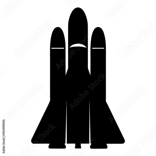 Cuadro en lienzo A black and illustration of a transparent
