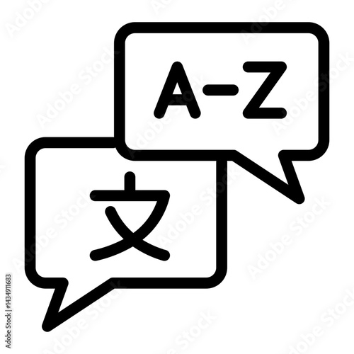 translator Line Icon
