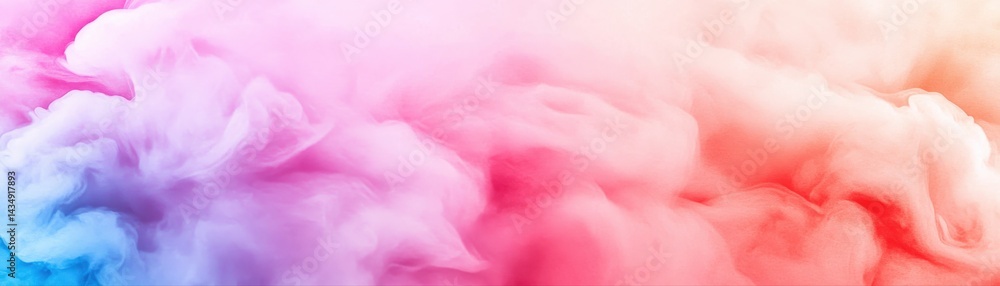 Fototapeta premium A vibrant display of swirling pink and blue smoke, creating an abstract and dreamy atmosphere.