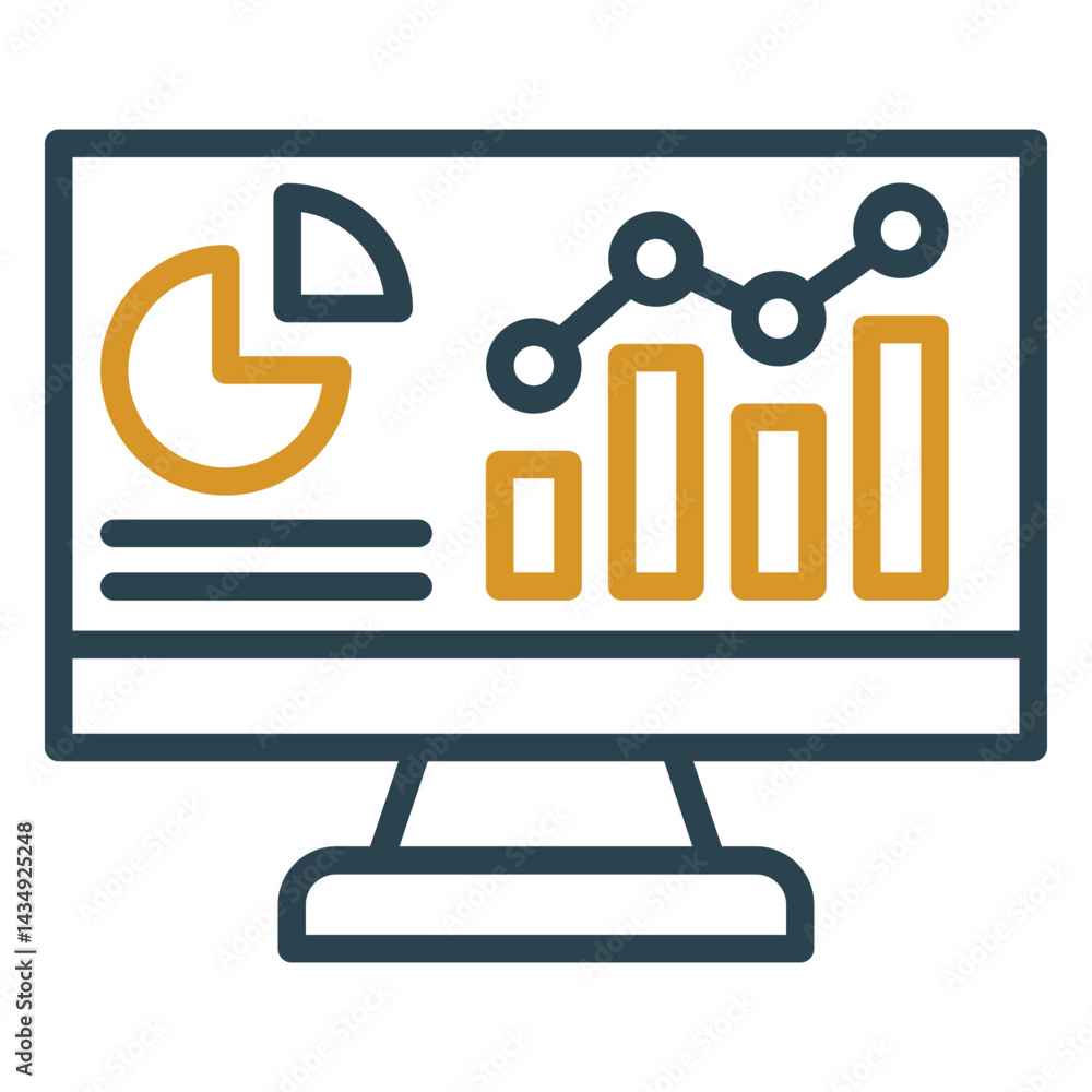 Fototapeta premium Business Analytics Icon