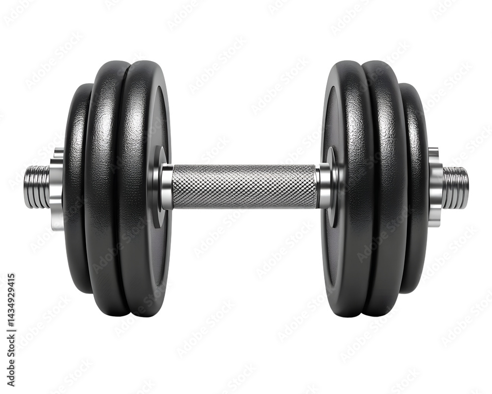 Naklejka premium Adjustable dumbbell isolated on transparent background