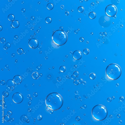 Wallpaper Mural Azure Bubble Dance AI Generated Torontodigital.ca