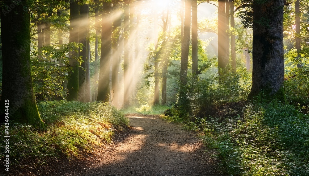 Fototapeta premium Enchanted Trail Whispering Woods