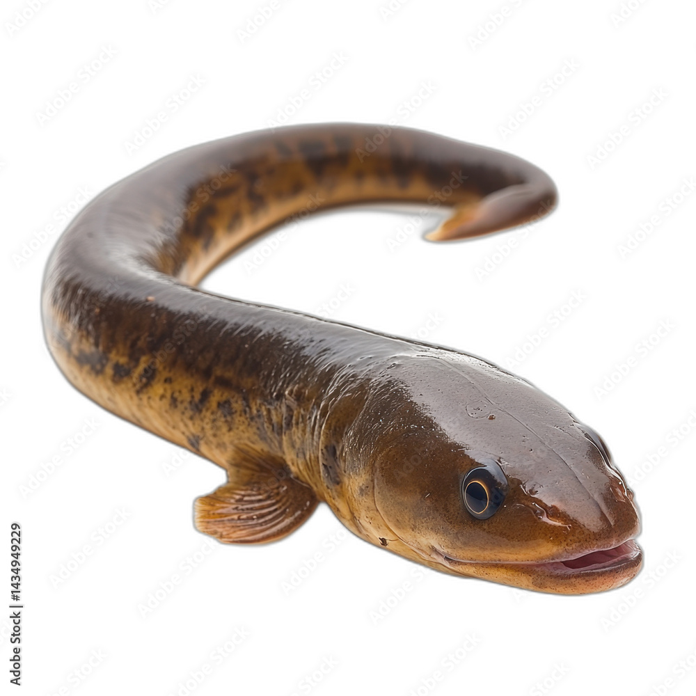 Close-up of a colorful fish with scales and fins, isolated on transparent background. Close-up of a colorful fish with scales and fins, isolated on transparent background.