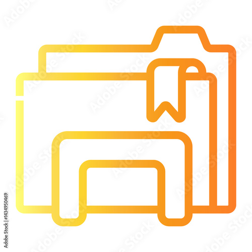 files Line Gradient Icon