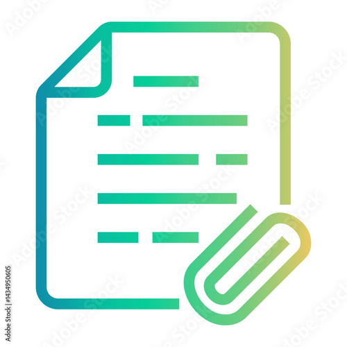 files Line Gradient Icon