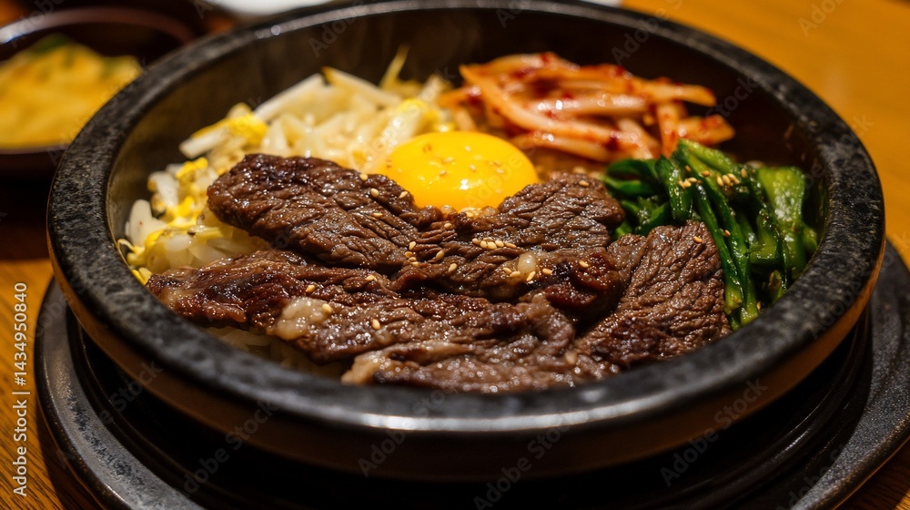 Delicious Korean BBQ Bibimbap