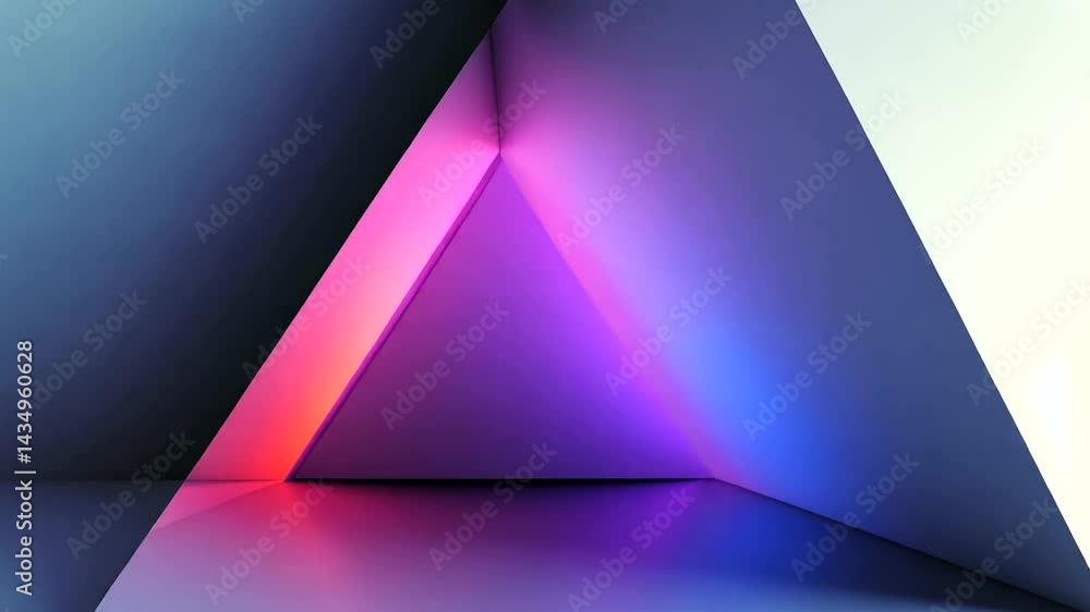 Abstract geometric shapes with vibrant lighting effects Abstract geometric shapes with vibrant lighting effects