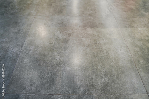 empty black granite floor