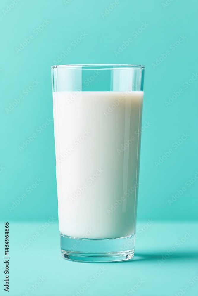 solitary glass of milk on smooth solid color background minimalistic with ample copy space solitary glass of milk on smooth solid color background minimalistic with ample copy space