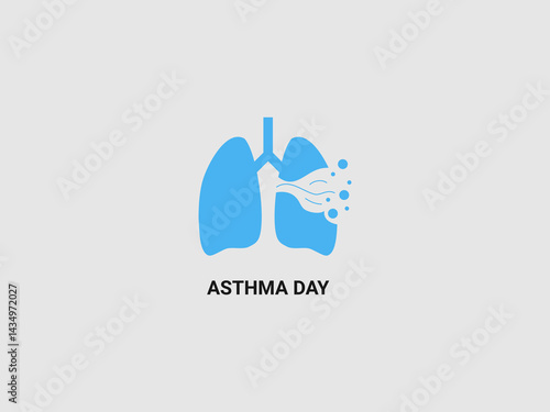 a light blue silhouette of a pair of lungs with the trachea visible at the top