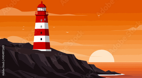 lighthouse on the island