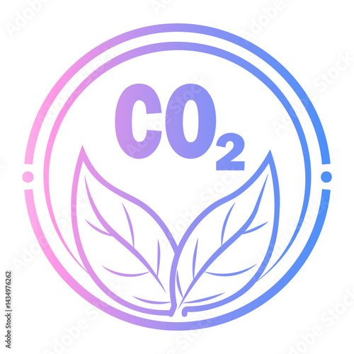 carbon capture Line Gradient Icon