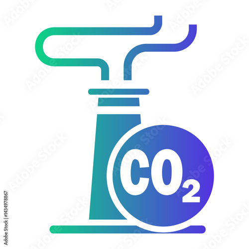 carbon capture Gradient icon